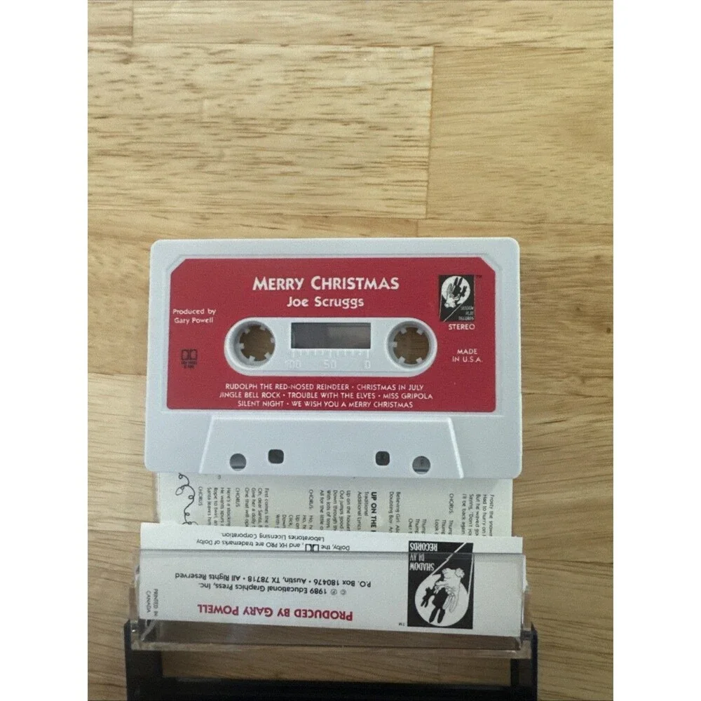 1989 Merry Christmas Joe Scruggs Cassette Tape Holiday Music - Picture 5 of 5